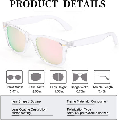Classic Sunglasses for Women Polarized Driving Anti - Glare UV Protection - WORLD TIME VISITS