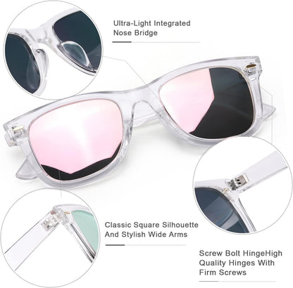 Classic Sunglasses for Women Polarized Driving Anti - Glare UV Protection - WORLD TIME VISITS