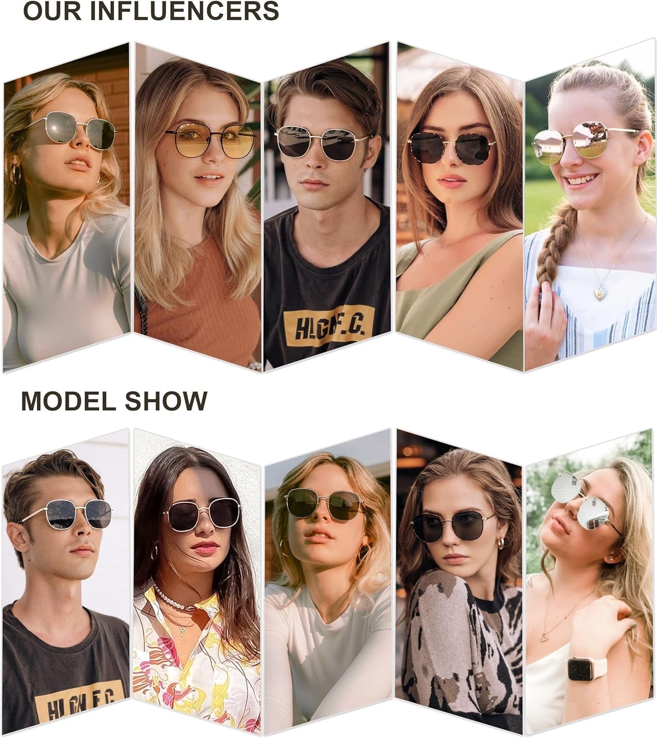 Classic Trendy Square Sunglasses for Women Men Cute Big Frame Gold Shades SJ1137 - WORLD TIME VISITS