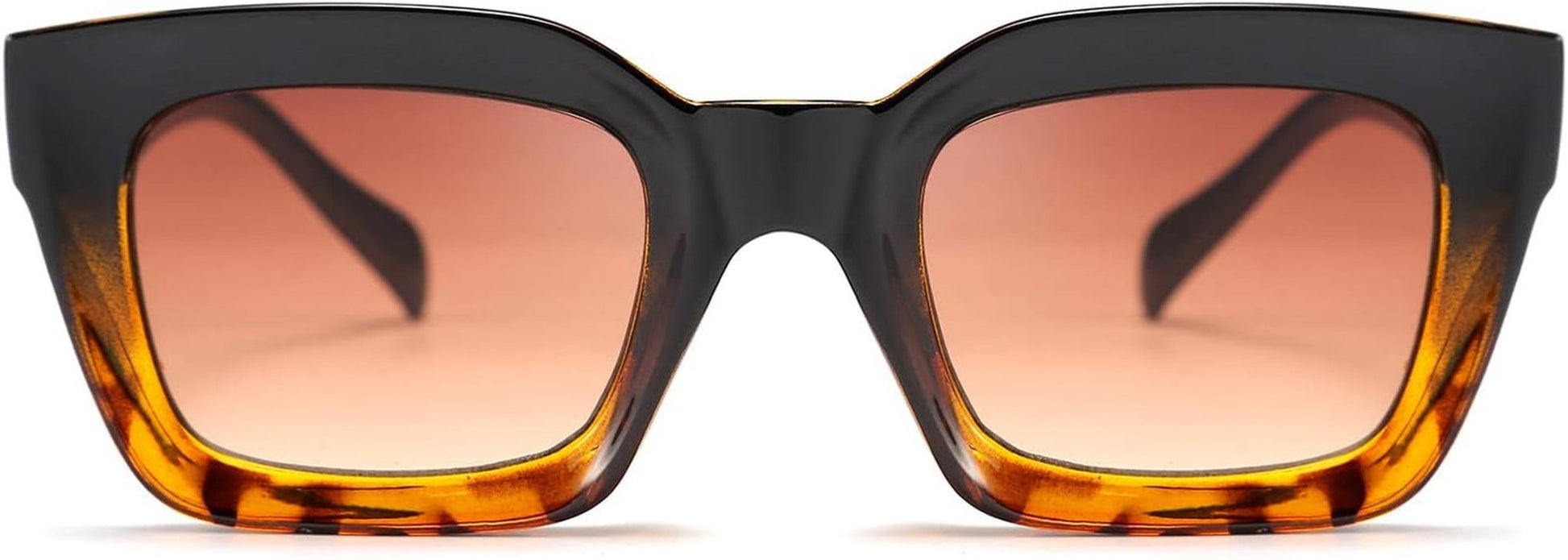 Classic Women Sunglasses Fashion Thick Square Sun Glasses Chunky Frame UV400 B2471 - WORLD TIME VISITS