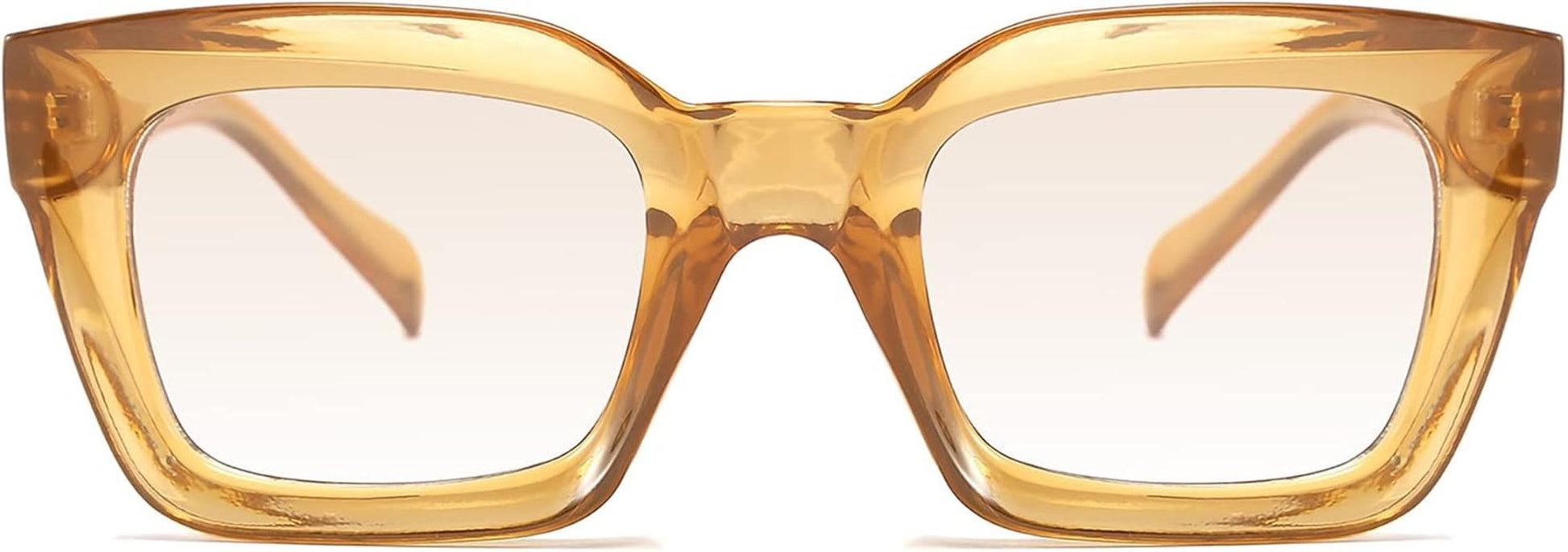 Classic Women Sunglasses Fashion Thick Square Sun Glasses Chunky Frame UV400 B2471 - WORLD TIME VISITS