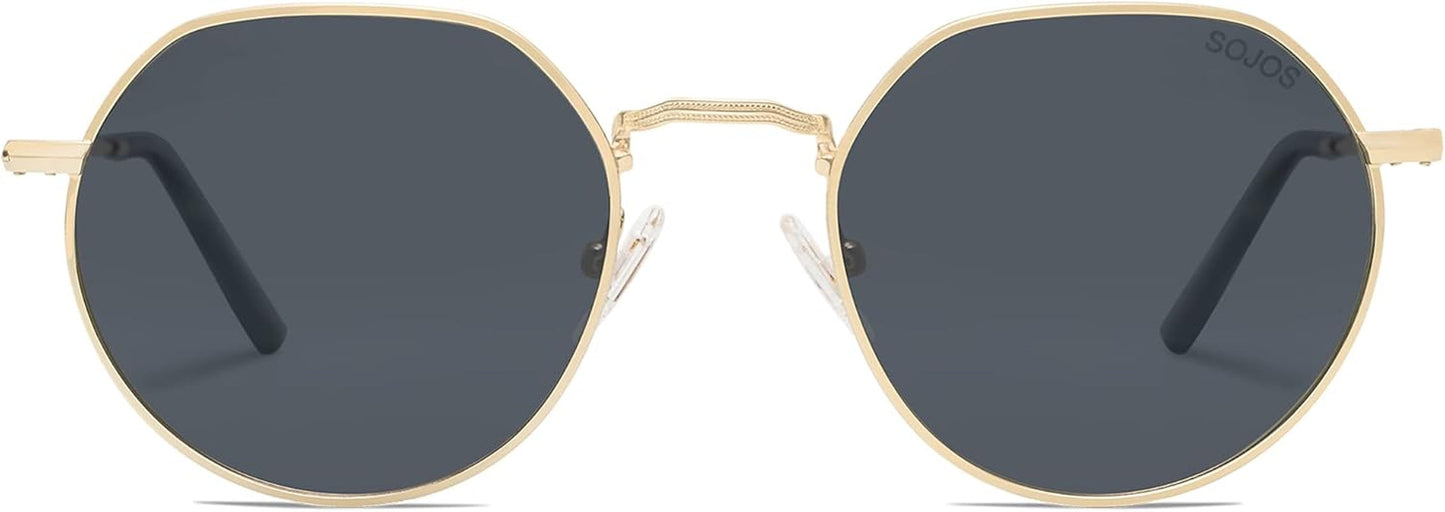 round Polygon Polarized Sunglasses for Women Men Retro Classic Vintage Panto Shades SJ1157