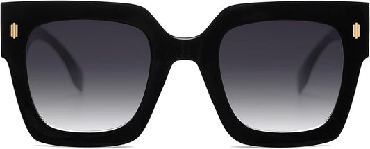Vintage Oversized Square Sunglasses for Women,Retro Womens Luxury Big Large Sun Glasses UV400 SJ2194