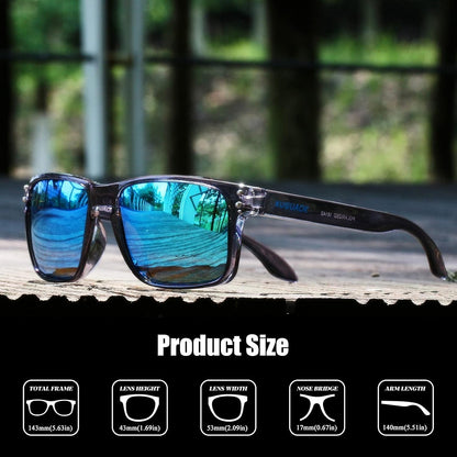 Polarized Square Sunglasses for Men and Women Matte Finish Sun Glasses UV Protection Glasses
