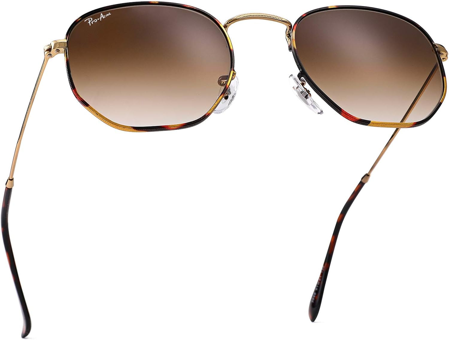Small Square Sunglasses for Women Men 100% Real Glass Lens Hexagonal Frame - WORLD TIME VISITS