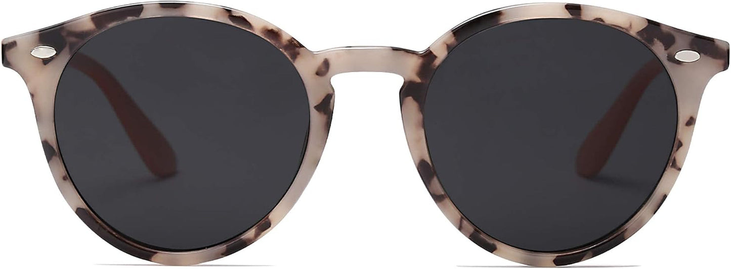 Retro round Polarized Sunglasses for Women Men Classic Vintage Sunnies SJ2069