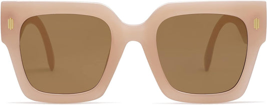 Vintage Oversized Square Sunglasses for Women,Retro Womens Luxury Big Large Sun Glasses UV400 SJ2194