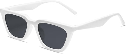 Polarized Narrow Square Cateye Sunglasses for Women Retro Trendy Driving Glasses SJ2169