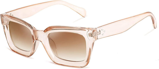 Classic Women Sunglasses Fashion Thick Square Sun Glasses Chunky Frame UV400 B2471