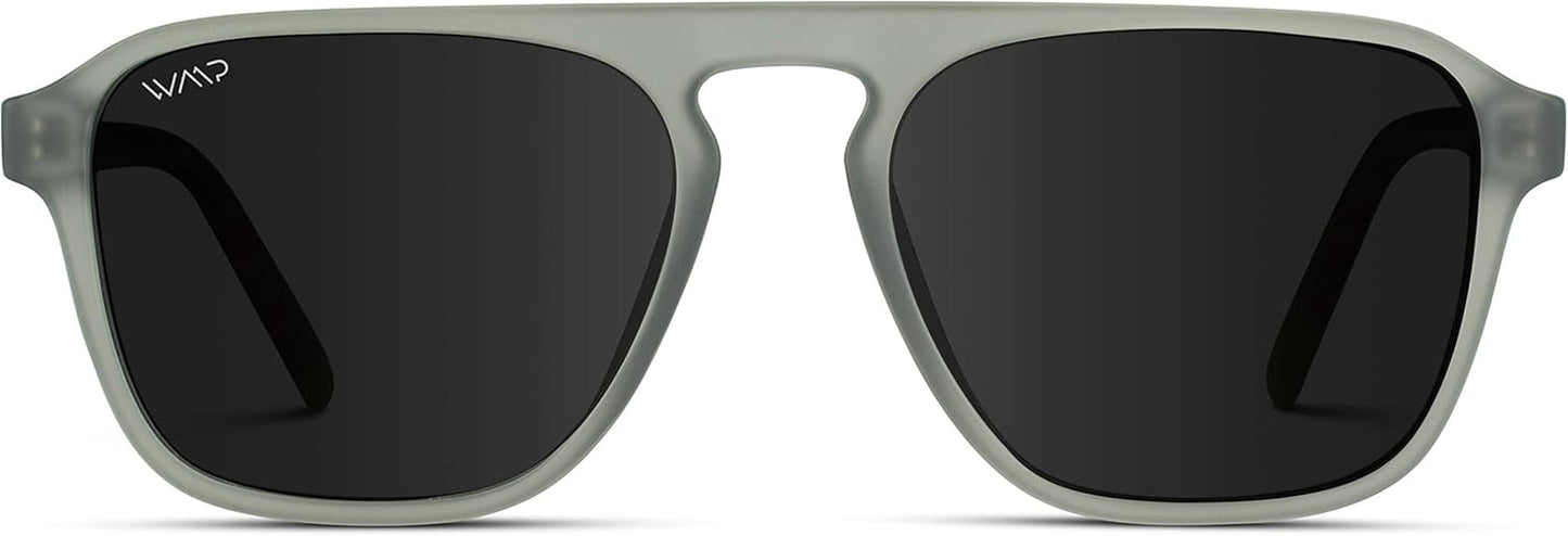 Polarized Modern Aviator One-Bridge Square Mens Sunglasses