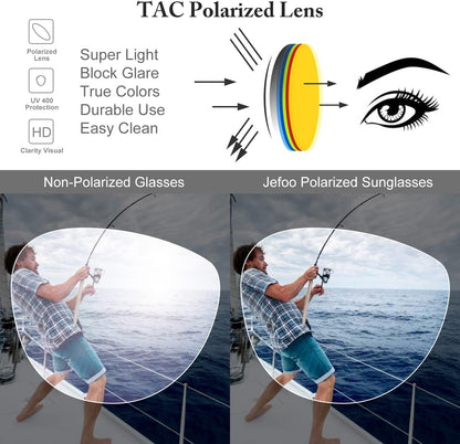 Polarized Aviator Sunglasses for Women Men Retro Trendy Sports Sunglasses for Outdoor UV400 Protection