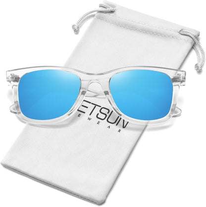 Polarized Sunglasses for Women Men Classic Retro Square Frame Driving Trendy Sun Glasses UV Protection