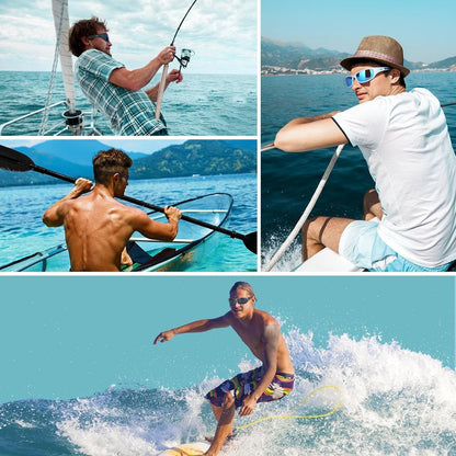 Sports Polarized Sunglasses for Men Women Baseball Cycling Golf Fishing Sun Glasses UV Blocking Tr8116 - WORLD TIME VISITS