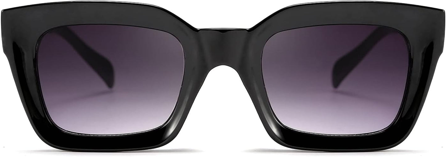 Classic Women Sunglasses Fashion Thick Square Sun Glasses Chunky Frame UV400 B2471