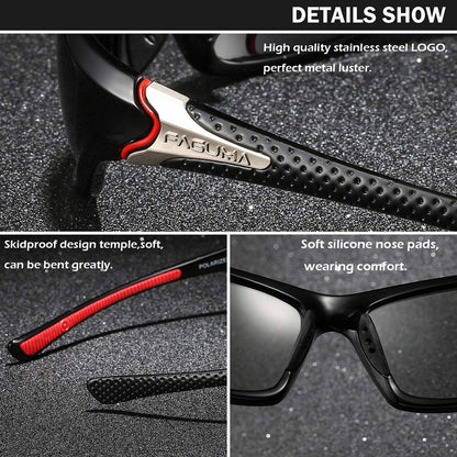 Sports Polarized Sunglasses for Men Cycling Driving Fishing UV400 Protection