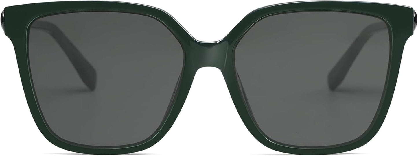 Fashion Square Sunglasses for Women Trendy UV Protection Lens Womens Sunnies Sunglasses SJ2196 - WORLD TIME VISITS
