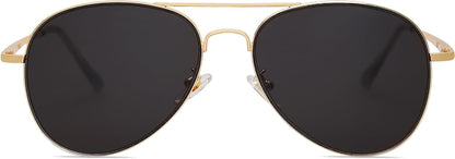 Classic Aviator Sunglasses for Women Men Metal Spring Hinges SJ1030