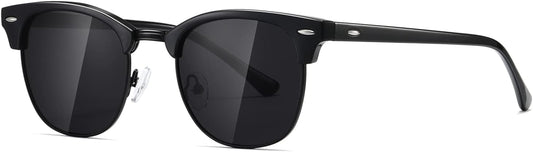 Polarized Sunglasses for Women and Men Semi Rimless Frame Retro Sun Glasses AE0369