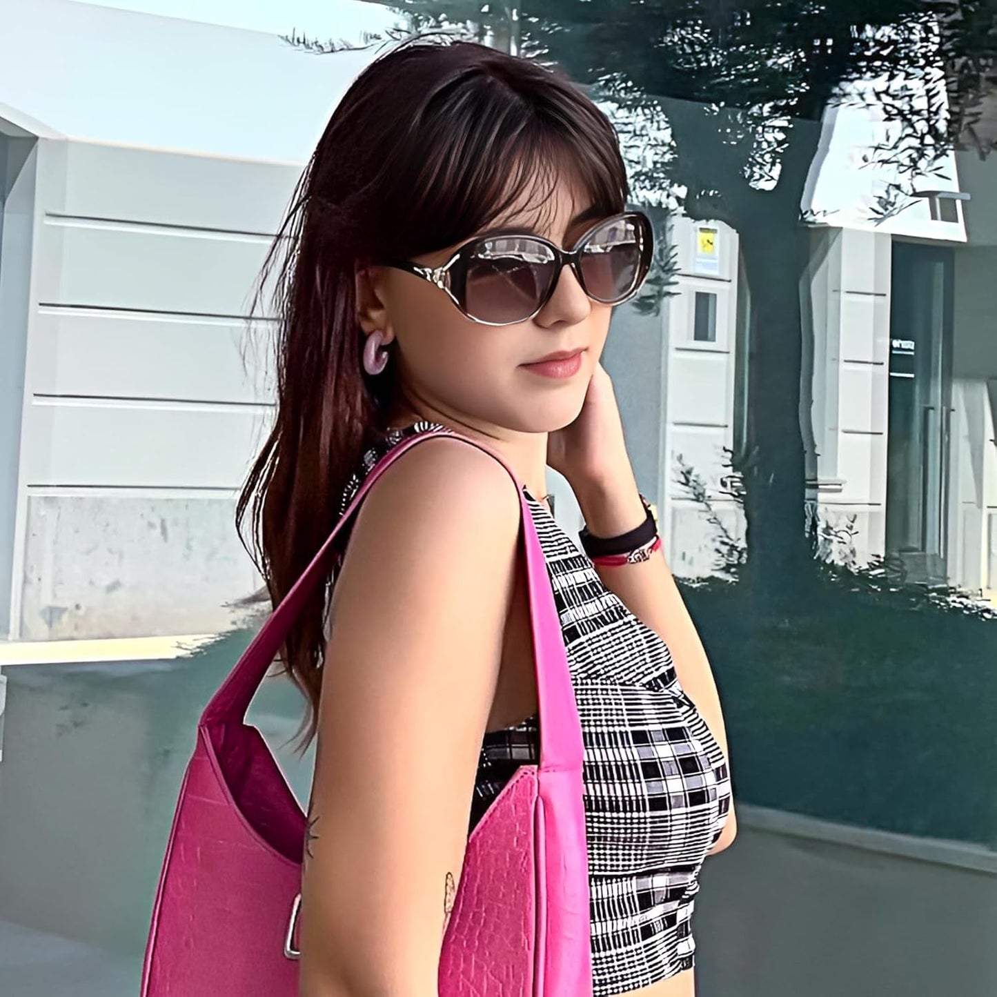 Sunglasses for Women Trendy Polarized Sunglasses Oversized Big Sun Glasses Ladies Shades UV Protection
