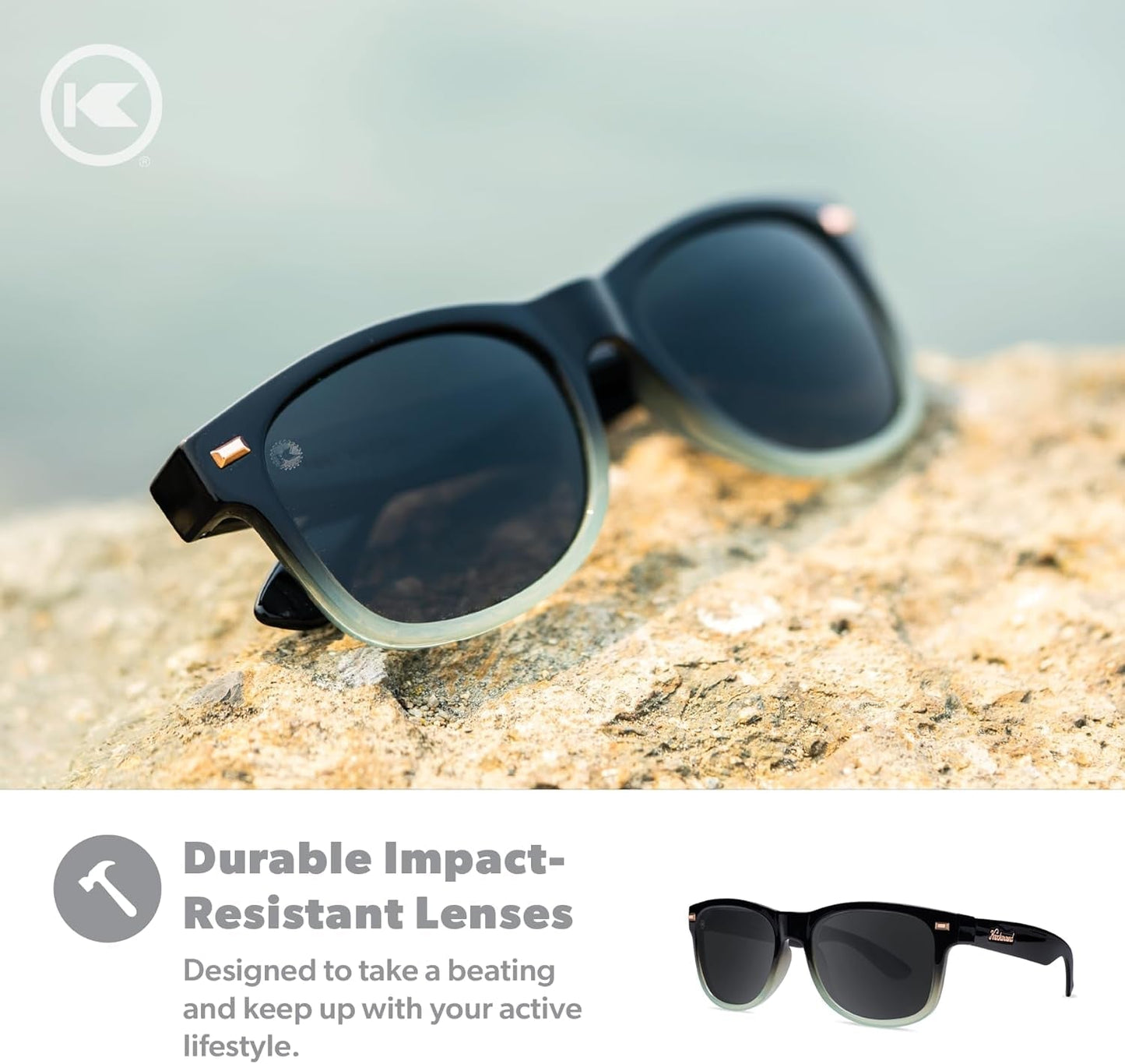 Fort Knocks Polarized Sunglasses for Men & Women - Impact Resistant Lenses & Full UV400 Protection - WORLD TIME VISITS