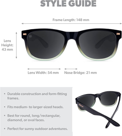 Fort Knocks Polarized Sunglasses for Men & Women - Impact Resistant Lenses & Full UV400 Protection - WORLD TIME VISITS