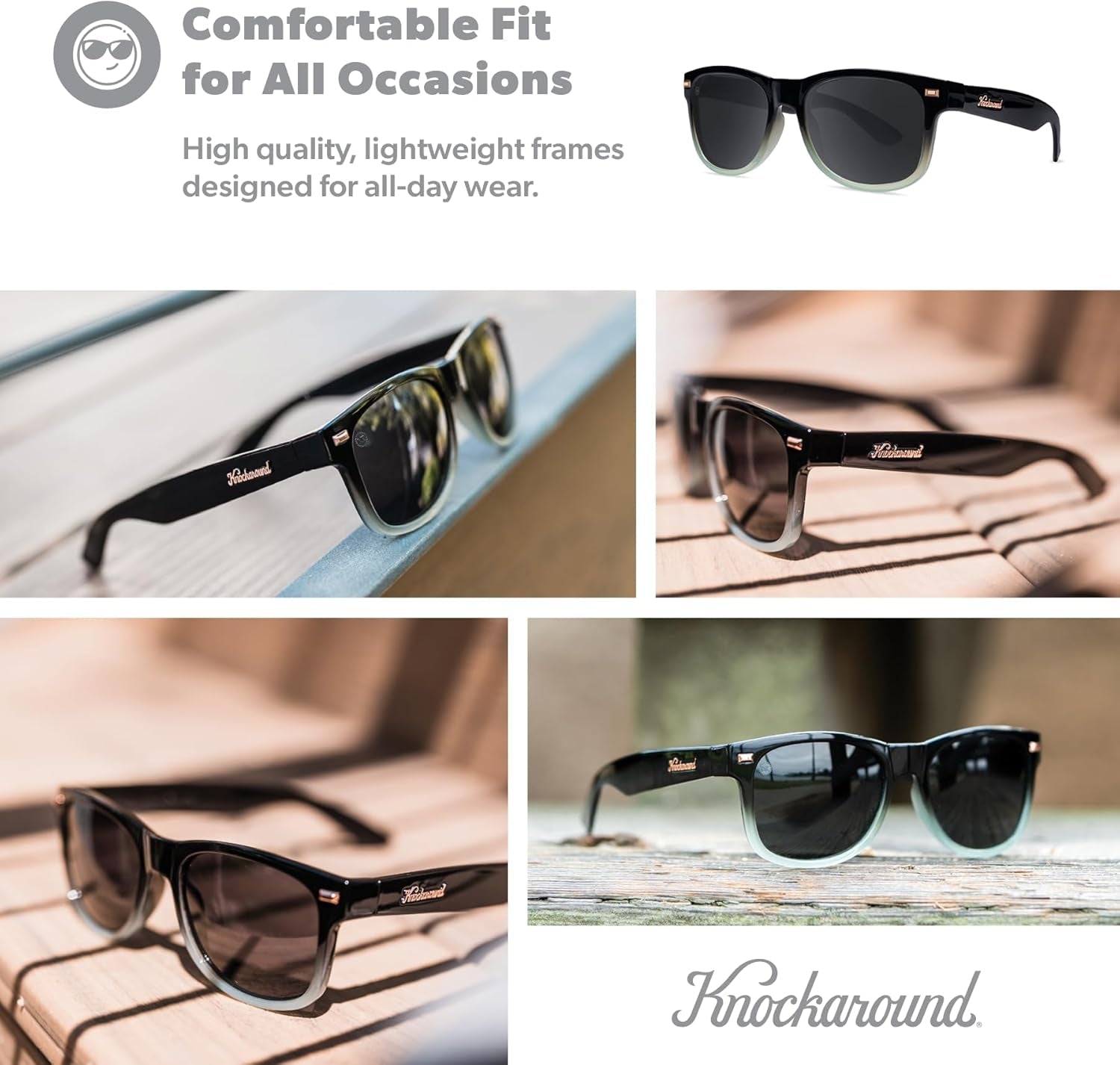 Fort Knocks Polarized Sunglasses for Men & Women - Impact Resistant Lenses & Full UV400 Protection - WORLD TIME VISITS