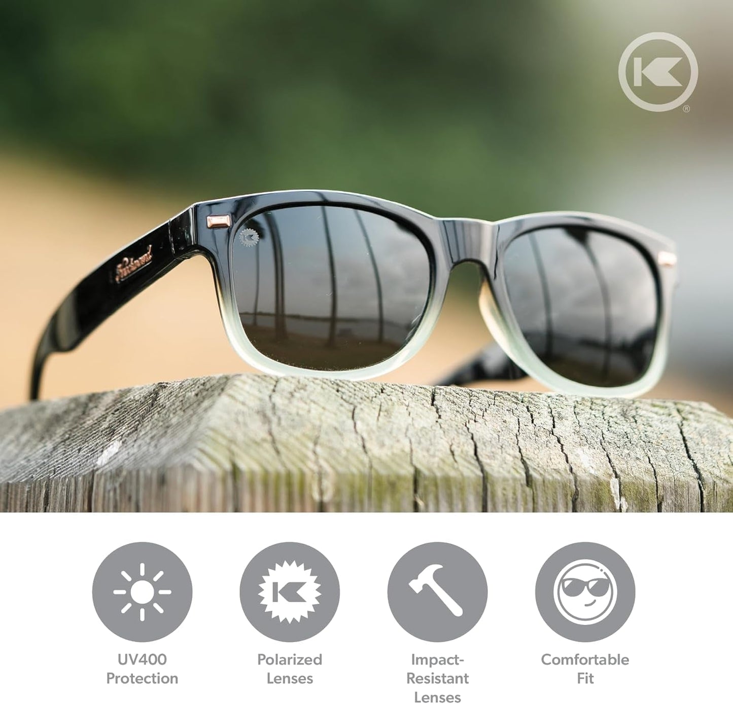 Fort Knocks Polarized Sunglasses for Men & Women - Impact Resistant Lenses & Full UV400 Protection - WORLD TIME VISITS