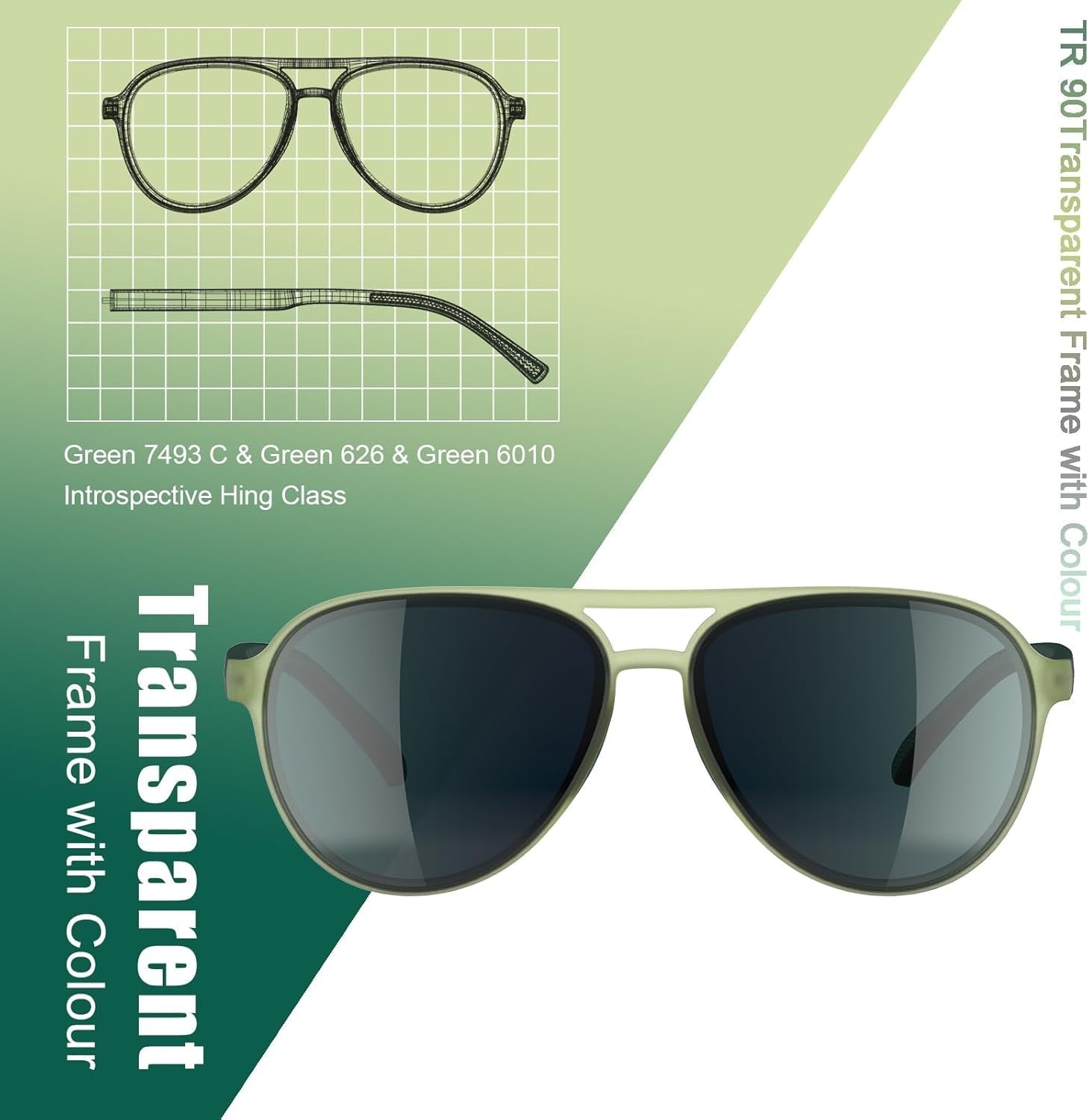 Lightweight TAC Polarized Tinted Classic Vintage Retro 70S Sunglasses, TR - 90 Frame for Women Men, UV 400 Protection - WORLD TIME VISITS
