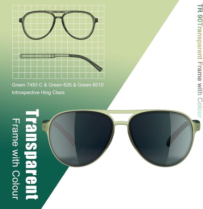 Lightweight TAC Polarized Tinted Classic Vintage Retro 70S Sunglasses, TR - 90 Frame for Women Men, UV 400 Protection - WORLD TIME VISITS