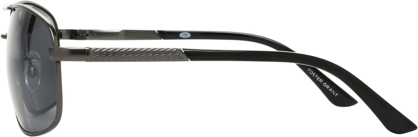 Men'S Oscar Wrap Sunglasses, Gunmetal/Smoke, 64 Mm - WORLD TIME VISITS