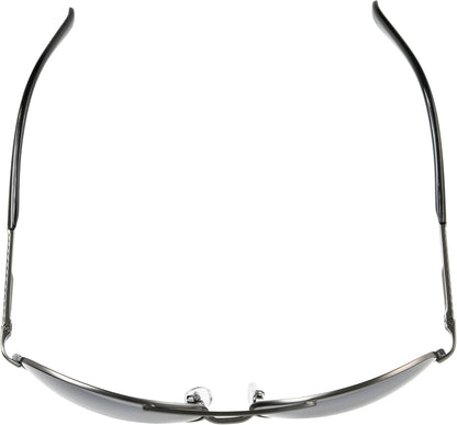 Men'S Oscar Wrap Sunglasses, Gunmetal/Smoke, 64 Mm - WORLD TIME VISITS