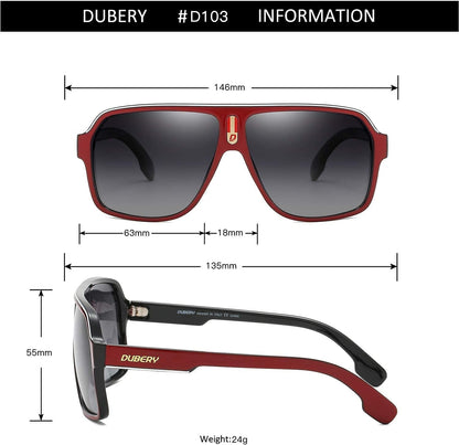 Mens Oversized Aviator Sunglasses Classic Large Polarized Lens Shades D103 - WORLD TIME VISITS