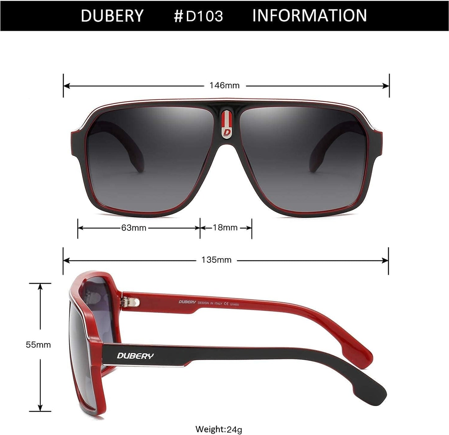 Mens Oversized Aviator Sunglasses Classic Large Polarized Lens Shades D103 - WORLD TIME VISITS