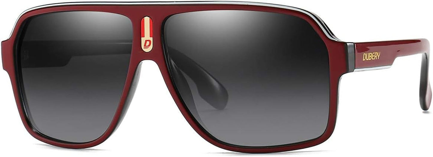 Mens Oversized Aviator Sunglasses Classic Large Polarized Lens Shades D103 - WORLD TIME VISITS