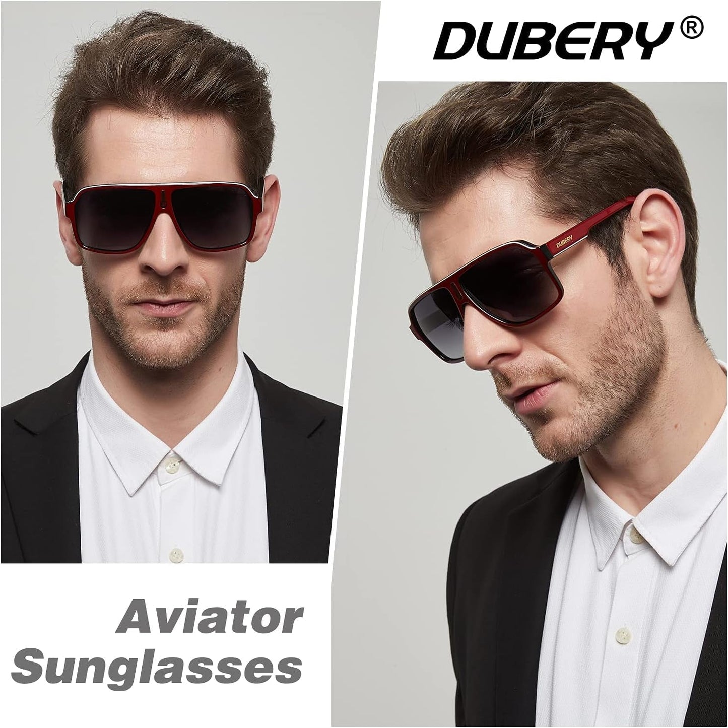 Mens Oversized Aviator Sunglasses Classic Large Polarized Lens Shades D103 - WORLD TIME VISITS