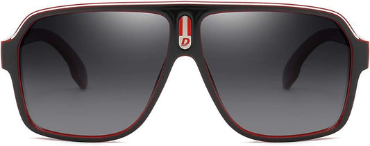 Mens Oversized Aviator Sunglasses Classic Large Polarized Lens Shades D103 - WORLD TIME VISITS