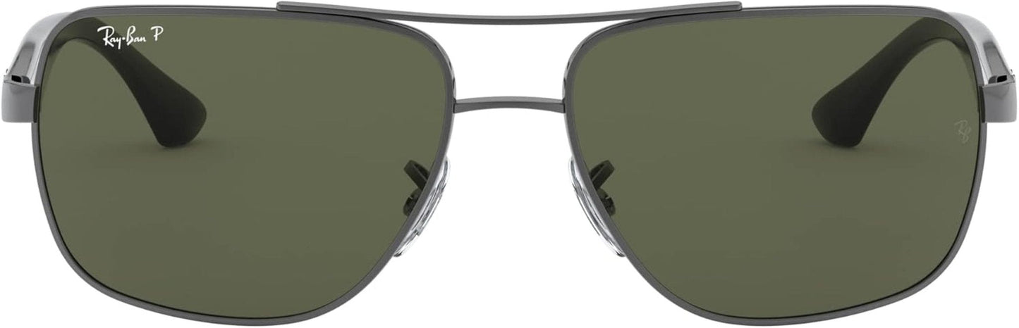 Men'S RB3483 Metal Square Sunglasses - WORLD TIME VISITS