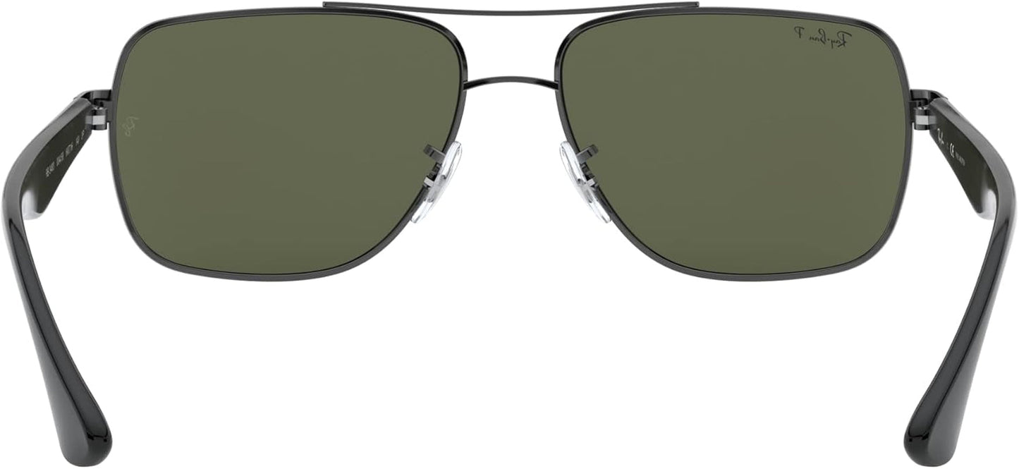 Men'S RB3483 Metal Square Sunglasses - WORLD TIME VISITS