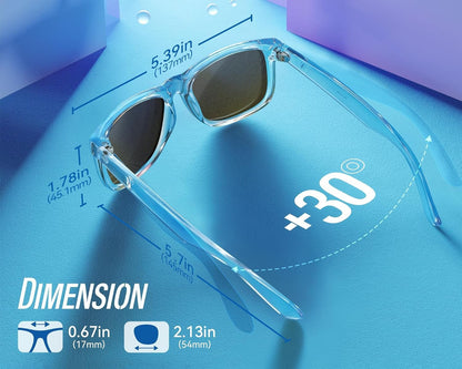 Mens Sunglasses Polarized with UV400 Protection, Fits for Women Fashion Driving, Fishing, Sports, Beach, Golfing - WORLD TIME VISITS