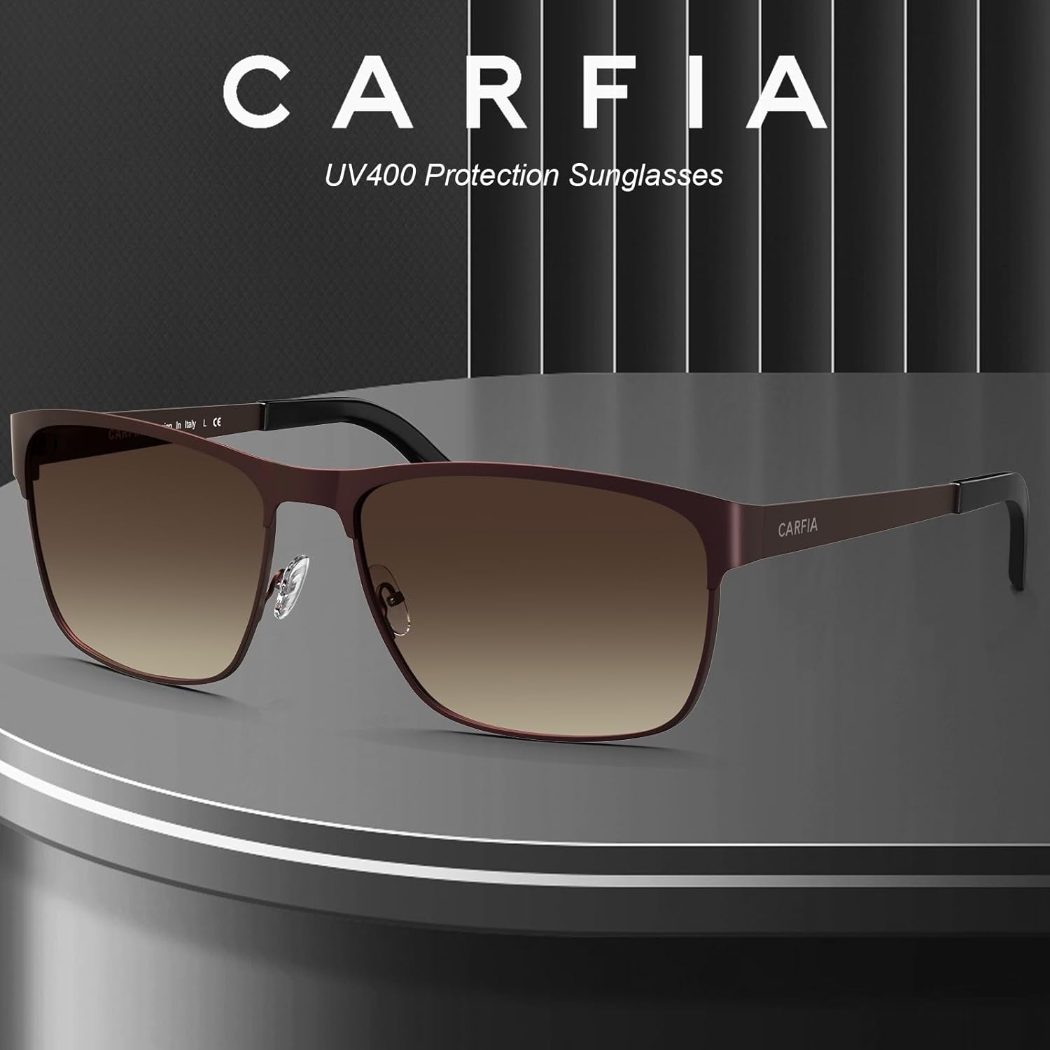 Metal Mens Sunglasses Polarized UV400 Protection for Driving Fishing Hiking Golf Everyday Use CA5225 - WORLD TIME VISITS
