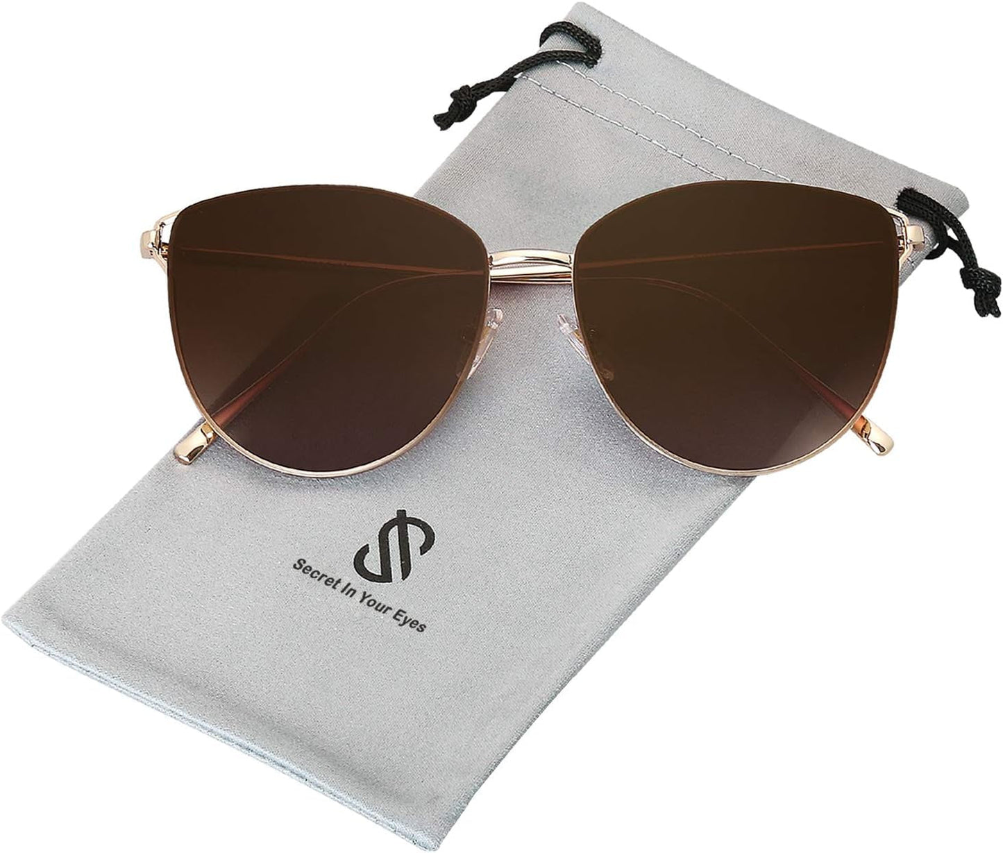 Mirrored Flat Lens Fashion Sunglasses for Women SJ1085 - WORLD TIME VISITS