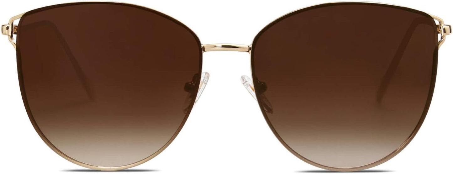 Mirrored Flat Lens Fashion Sunglasses for Women SJ1085 - WORLD TIME VISITS