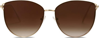 Mirrored Flat Lens Fashion Sunglasses for Women SJ1085 - WORLD TIME VISITS
