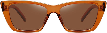Narrow Small Vintage Polarized Cat Eye Sunglasses for Women - WORLD TIME VISITS