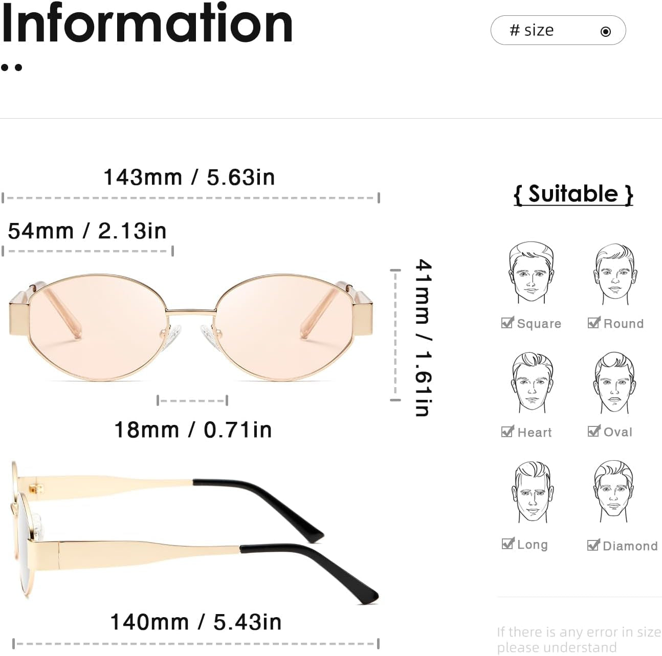 Oval Sunglasses Womens Men Retro Trendy Sun Glasses Classic Metal Shades K1653 - WORLD TIME VISITS