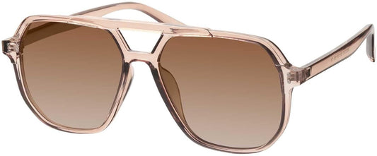 Oversized Aviator Sunglasses for Women and Men with Polarized Lens MS52243 - WORLD TIME VISITS