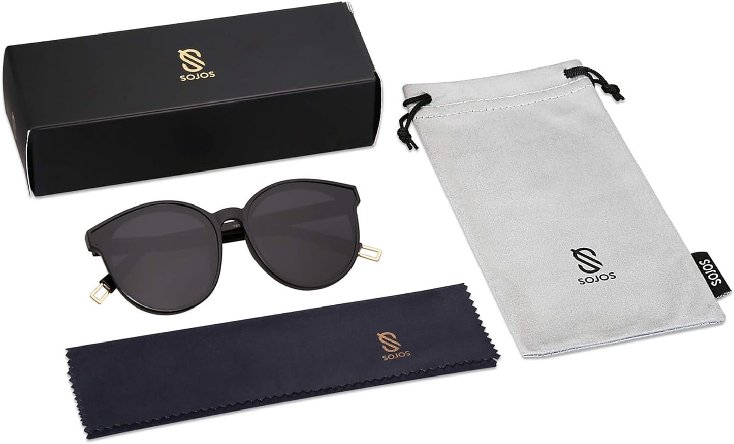 Oversized round Sunglasses for Women and Men - WORLD TIME VISITS
