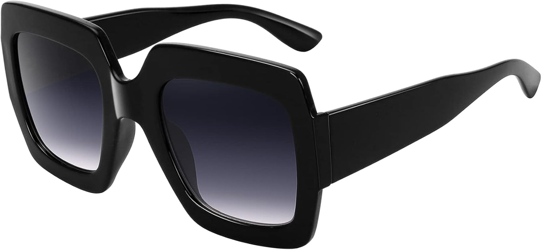 Oversized Square Sunglasses Womens Retro Shades Luxury Big Sun Glasses UV400 Protection S0178 - WORLD TIME VISITS