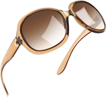 Oversized Sunglasses Womens Trendy Polarized Large Driving Sun Glasses Ladies UV Protective Big Sunnies Shades - WORLD TIME VISITS