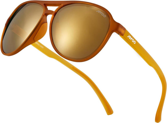 Polarized Aviator Sunglasses for Women Men Retro Trendy Sports Sunglasses for Outdoor UV400 Protection - WORLD TIME VISITS